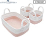 3pc Storage Set - Blush/white - Lozza’s Gifts & Homewares 