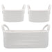 3pc Storage Set - White - Lozza’s Gifts & Homewares 