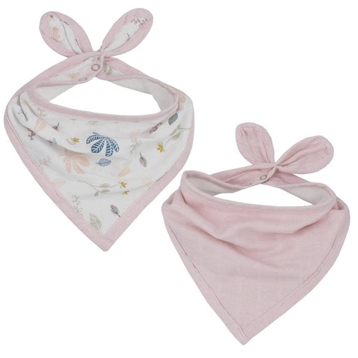 2pk Organic Bandana Bib - Botanical - Lozza’s Gifts & Homewares 