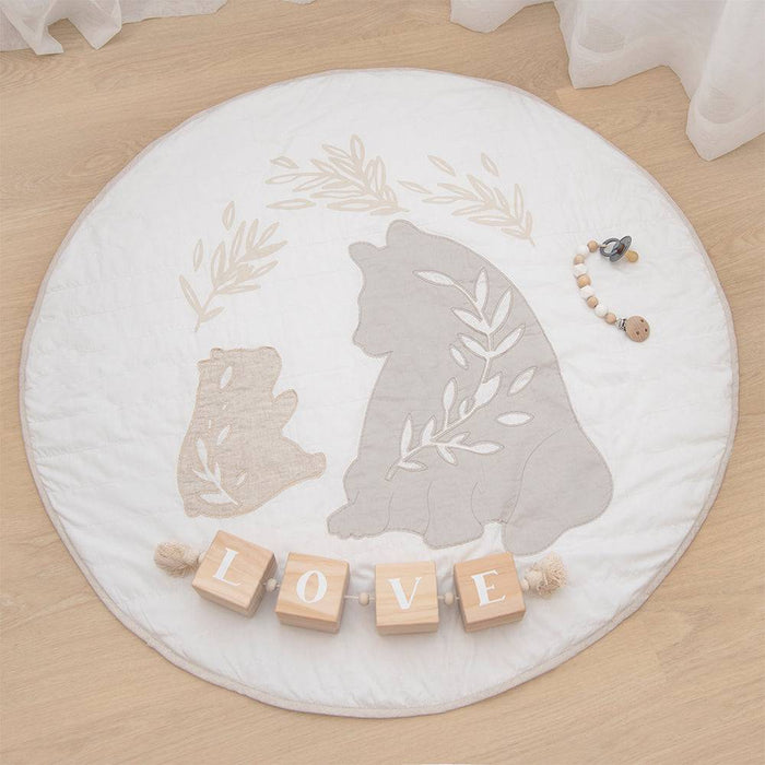 Round Play Mat with Milestone Cards - Bosco Bear - Lozza’s Gifts & Homewares 