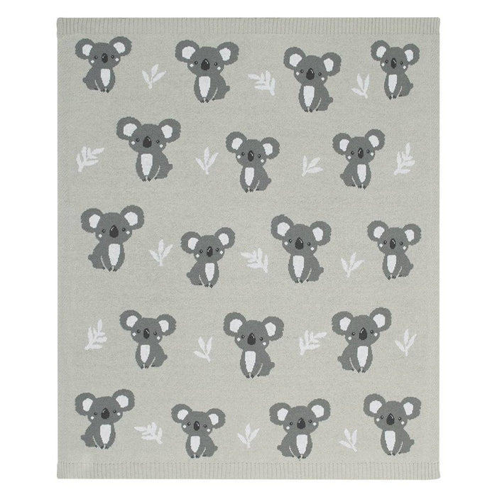 Australiana Baby Blanket - Koala/Grey - Lozza’s Gifts & Homewares 