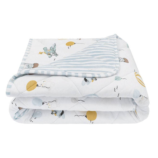 Reversible Quilted Cot Comforter - Up Up & Away - Lozza’s Gifts & Homewares 