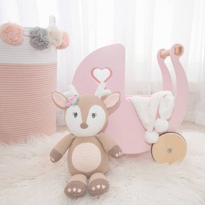 Ava the Fawn Knitted Toy - Lozza’s Gifts & Homewares 