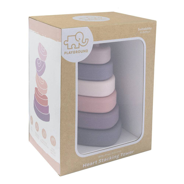 Silicone Stacking Tower - Heart - Lozza’s Gifts & Homewares 