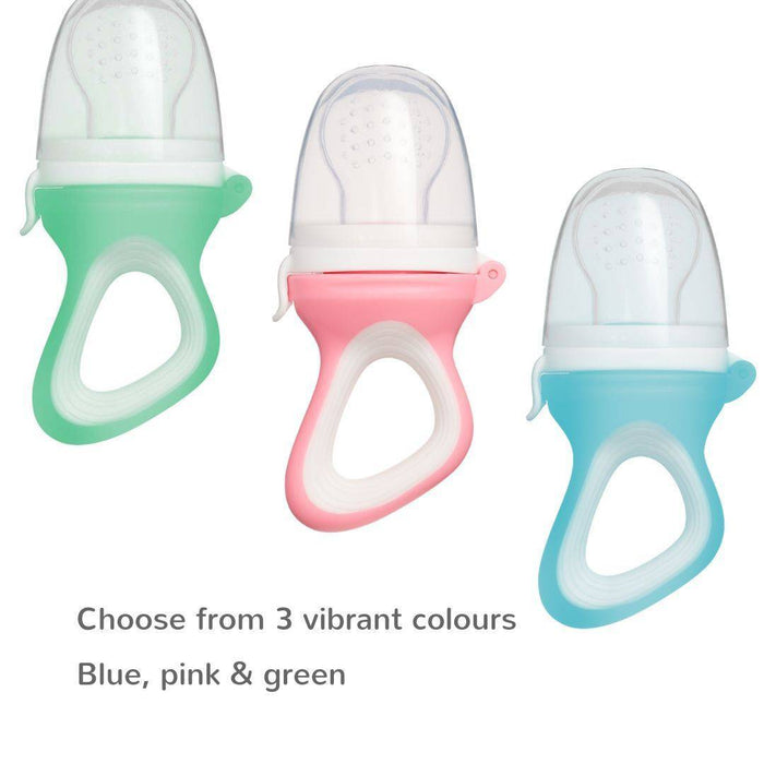 Silicone Food Feeder [2-PACK] with bonus Finger Toothbrush - Lozza’s Gifts & Homewares 