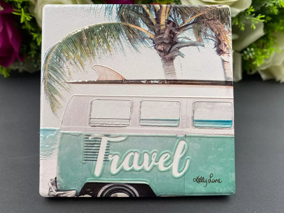 Coasters Ceramic 4 Pack Assorted - Summer