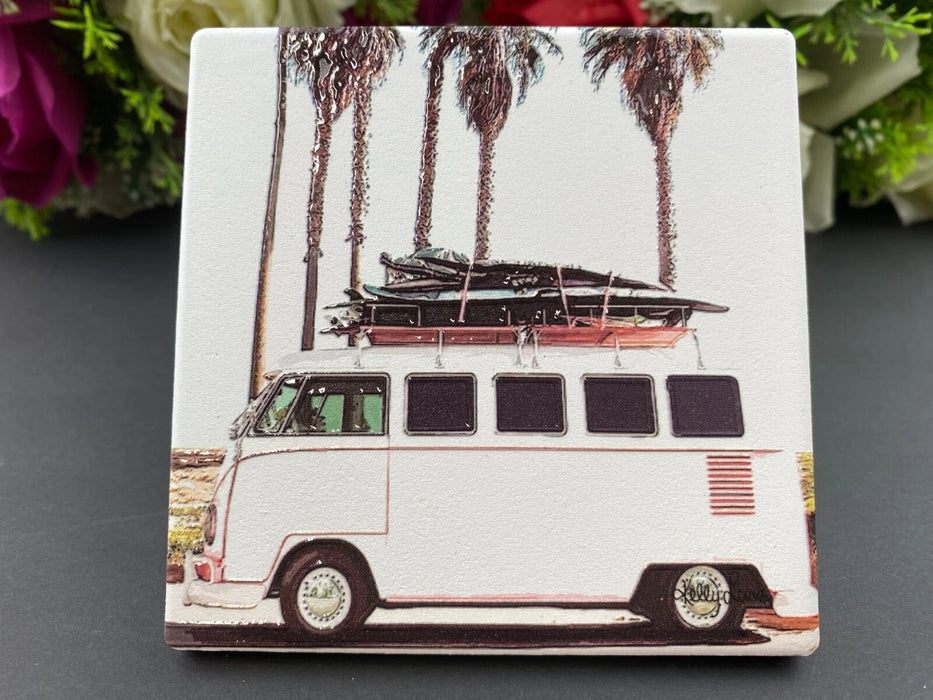 Coasters Ceramic 4 Pack Assorted - Summer