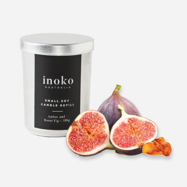 Inoko Australia | Marble Vessel & Two Candle Refills - Small