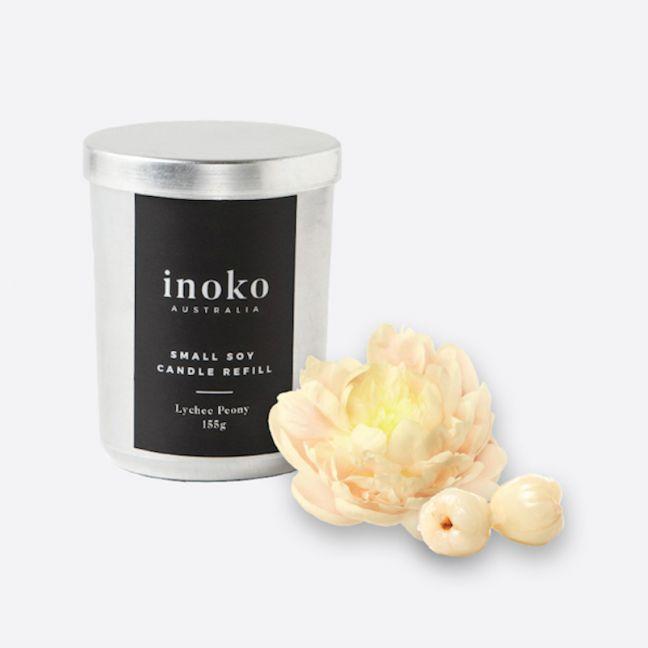 Inoko Australia | Timber Vessel & Two Candle Refills - Small