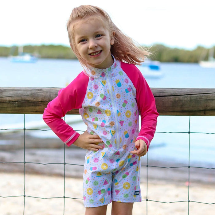 Girls All-in-one Swim Sunsuit | Sunshine Sweets