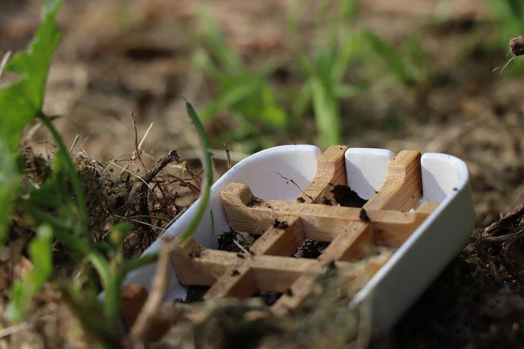 Bamboo Ecofriendly Soap Dish - Nature Rack - Natural - Lozza’s Gifts & Homewares 