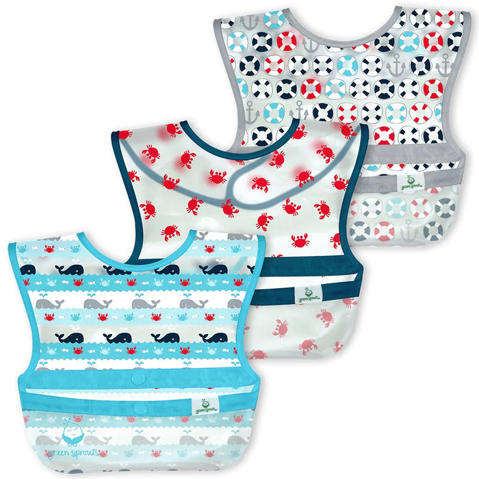 i.play Snap & Go Wipe-off Bib (3 pack) 9-18mo - Lozza’s Gifts & Homewares 